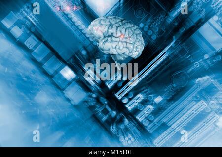 Artificial intelligence, conceptual image. Stock Photo