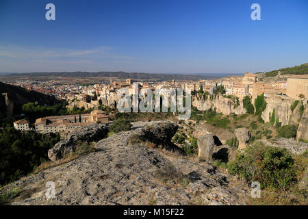 View of hilltop town of Cuenca, Spain Stock Photo