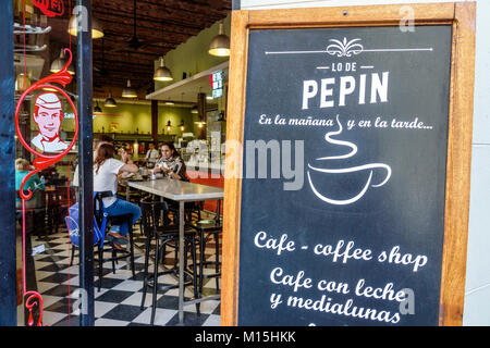 Buenos Aires Argentina,San Telmo,Pizzeria lo de Pepin,restaurant restaurants food dining cafe cafes,coffee shop,entrance,sign,Hispanic,ARG171122298 Stock Photo