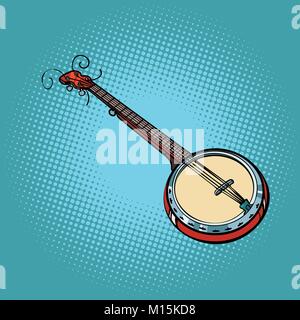 banjo musical instrument Stock Vector