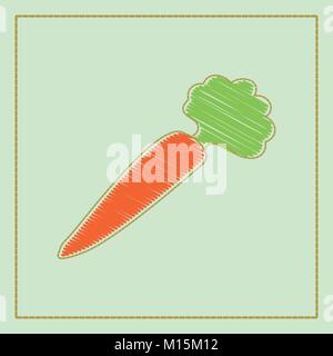 Vector hand-drawn illustration collection of vegetables on dark background in cartoon or decorative embroidery style. Stock Vector
