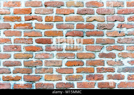 Background from a rough red brickwall Stock Photo