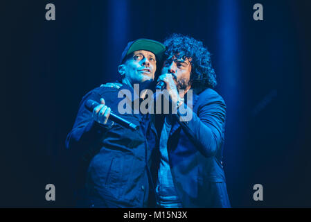 Max Pezzali, former singer of the 883 group, performing live on stage at  PalaPartenope in Napoli (Photo by Paola Visone/Pacific Press Stock Photo -  Alamy