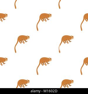 Monkey pattern seamless Stock Vector