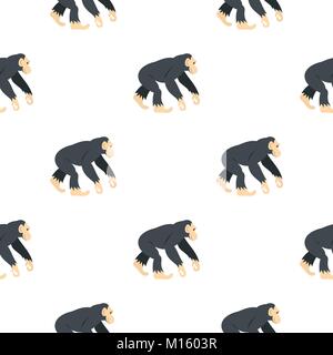 Chimpanzee, pattern seamless Stock Vector