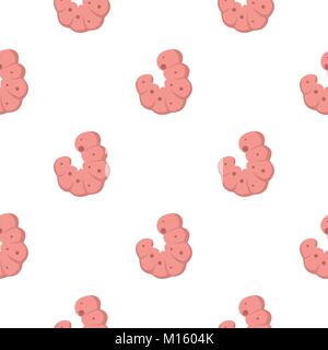 Maggot worm pattern seamless Stock Vector