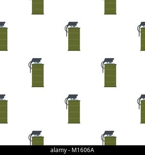 Smoke grenade pattern seamless Stock Vector