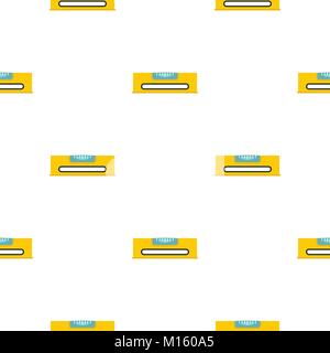 Yellow working tool bubble level pattern seamless Stock Vector