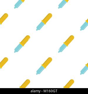 Pipette pattern seamless Stock Vector