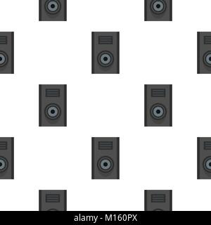 Sound speaker pattern seamless Stock Vector