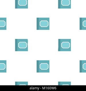 White plastic paper clips in container pattern Stock Vector