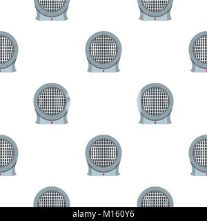 Portable electric heater pattern seamless Stock Vector