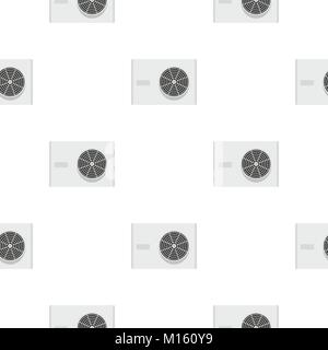 Air conditioner compressor unit pattern seamless Stock Vector