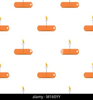 Chemical alcohol burner pattern seamless Stock Vector