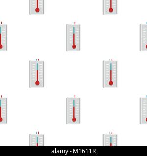 Thermometer pattern seamless Stock Vector