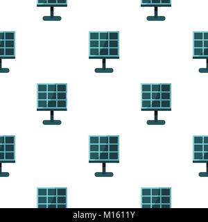 Solar battery pattern seamless Stock Vector
