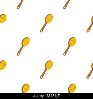 Pedicure tool with wooden handle pattern seamless Stock Vector