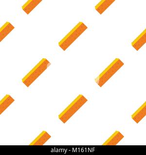 Orange sponge for cleaning pattern seamless Stock Vector