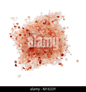 Pink Himalayan Salt Crystals. Himalayan Salt On White Background. Stock Photo