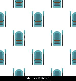 Inflatable boat pattern flat Stock Vector