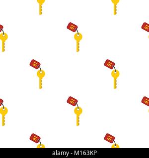 Hotel room key pattern flat Stock Vector