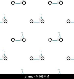 Scooter pattern flat Stock Vector