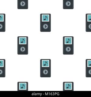 MP3 player pattern flat Stock Vector