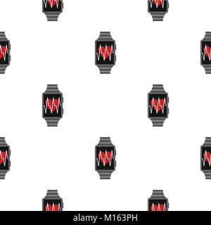 Pedometer pattern flat Stock Vector
