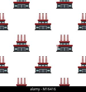 Large oil refinery pattern flat Stock Vector