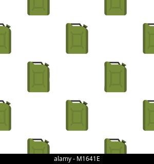 Flask for gasoline pattern flat Stock Vector