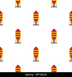 Capacity for oil storage pattern flat Stock Vector