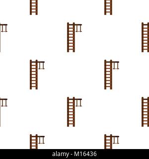 Swedish ladder pattern flat Stock Vector