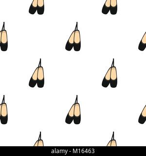 Pointe shoes pattern flat Stock Vector