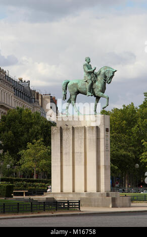 Equestrian bronze statue of Marshal Ferdinand Foch by Robert Wlerick & Raymond Martin, Trocadero, Paris, France. Stock Photo