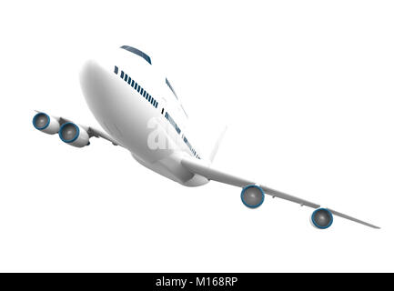 Isolated big airplane on a white background Stock Photo - Alamy