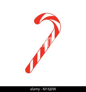 Christmas Candy Cane Vector Graphic Illustration Sign Symbol Design Stock Vector