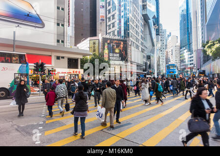 Hong Kong street scene Stock Photo