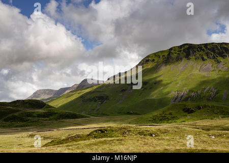 Mountains around Cader Idris and the Cregennan Lakes, Snowdonia, Wales Stock Photo