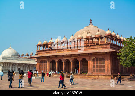 fatehpur sikri, Uttar Pradesh, Agra, India, 27th of January, 2017: the architecture of Tomb Of Islam Khan Stock Photo