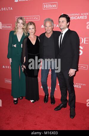 Fleetwood Mac, Lindsey Buckingham, Kristen Messner, Leelee Buckingham, William Gregory Buckingham at arrivals for 2018 MusiCares Person of the Year, Radio City Music Hall, New York, NY January 26, 2018. Photo By: Derek Storm/Everett Collection Stock Photo