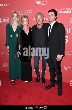 Fleetwood Mac, Lindsey Buckingham, Kristen Messner, Leelee Buckingham, William Gregory Buckingham at arrivals for 2018 MusiCares Person of the Year, Radio City Music Hall, New York, NY January 26, 2018. Photo By: Derek Storm/Everett Collection Stock Photo