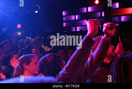 New York, NY, USA. 26th Jan, 2018. Audience attends the Robert Glasper Grammy Joint 2018 featuring the new project called August Greene featuring Common, Robert Glasper and Karriem Riggins held at the Highline Ballroom on January 26, 2018 in New York City. Credit: Mpi43/Mediapunch/Alamy Live News Stock Photo