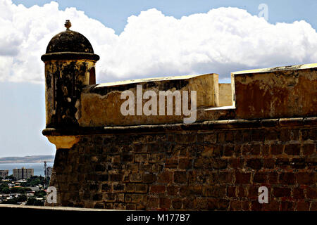 Cumana, Sucre, Venezuela. 10th June, 2011. June 10, 2011. Castle of San Antonio de la Eminencia, built between 1665 and 1668 with the purpose of defending the city of Cuman''¡ from the attack of pirates and corsairs that lashed the Caribbean. It is located in the city of Cuman''¡, Sucre state, Venezuela. Cumana was the first city founded in the American continent. Photo: Juan Carlos Hernandez Credit: Juan Carlos Hernandez/ZUMA Wire/Alamy Live News Stock Photo
