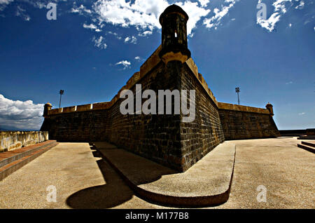 Cumana, Sucre, Venezuela. 10th June, 2011. June 10, 2011. Castle of San Antonio de la Eminencia, built between 1665 and 1668 with the purpose of defending the city of Cuman''¡ from the attack of pirates and corsairs that lashed the Caribbean. It is located in the city of Cuman''¡, Sucre state, Venezuela. Cumana was the first city founded in the American continent. Photo: Juan Carlos Hernandez Credit: Juan Carlos Hernandez/ZUMA Wire/Alamy Live News Stock Photo