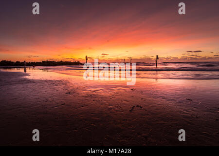 Sunset in Clearwater Beach, Florida Stock Photo