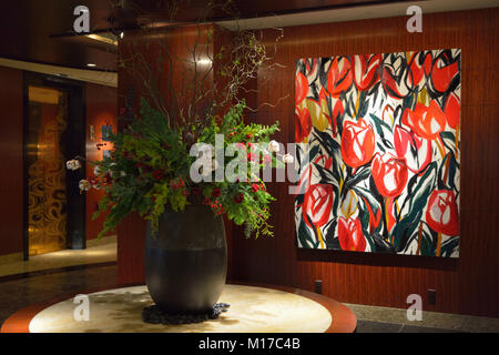 The lobby at the ANA InterContinental Hotel, Tokyo JP Stock Photo