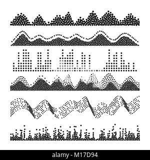Sound Waves Vector. Classic Melody Sound Wave From Equalizer. Illustration Stock Vector