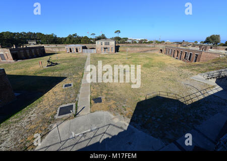 An American civil war fortress used in the American civil war. Stock Photo