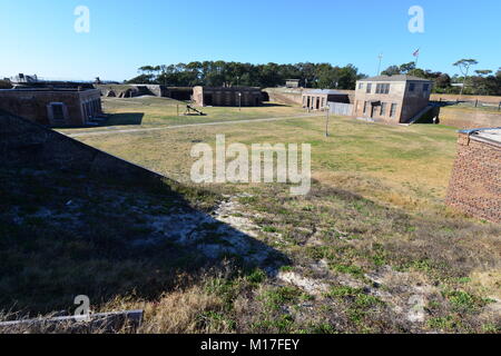 An American civil war fortress used in the American civil war. Stock Photo