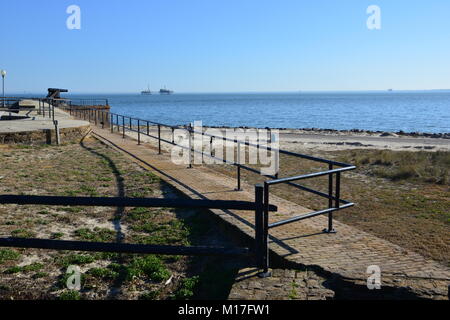 An American civil war fortress used in the American civil war. Stock Photo